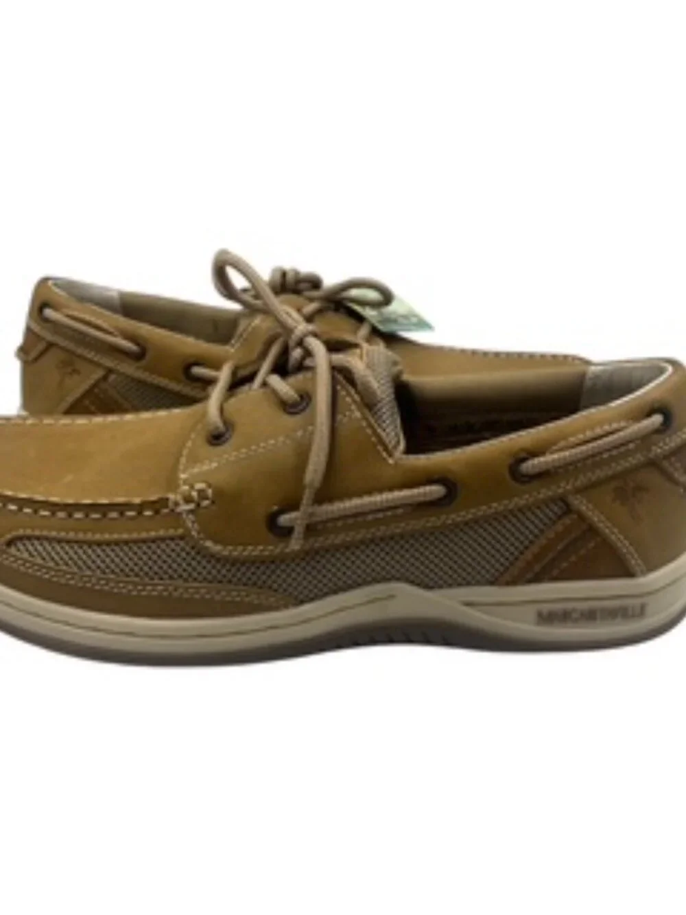 NEW Margaritaville Anchor Boat Shoes Men’s 12 Wide Lace up Leather NWT